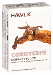 Hawlik Cordyceps Extrakt + Pulver Kapsel