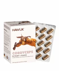 Hawlik Cordyceps Extrakt + Pulver Kapsel