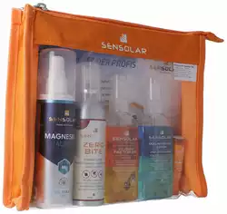 SENSOLAR Sportler Set LSF30 100ml After Sun 100ml ZeroBite 75ml Active Magnesium Spray MED Gratis Keep cool Towel