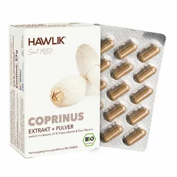Hawlik Coprinus Extrakt und Pulver Kapsel