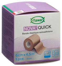 flawa Nova Quick kohäsive Reissbinde 6cmx4.5m hautfarbig