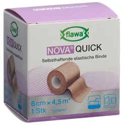 flawa Nova Quick kohäsive Reissbinde 6cmx4.5m hautfarbig