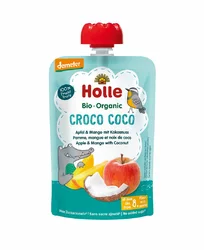 Holle pouchy croco coco pomme mangue et noix de coco