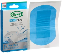 flawa Aqua Plast Pflasterstrips 10x15cm wasserfest