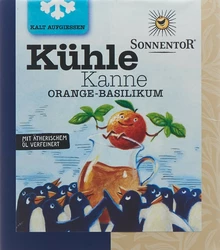 SONNENTOR Kühle Kanne Teepyramiden Orange-Basilikum BIO