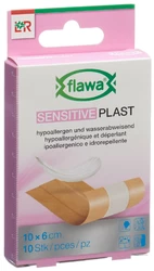 flawa Sensitive Plast Pflasterstreifen 6x10cm