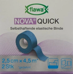 flawa Nova Quick kohäsive Reissbinde 2.5cmx4.5m blau