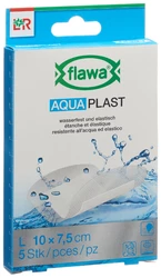 flawa Aqua Plast Pflasterstrips 7.5x10cm wasserfest