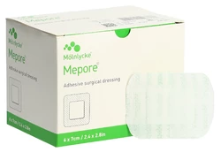 Mepore Wundverband 7x6cm Wundkissen 4x3cm steril