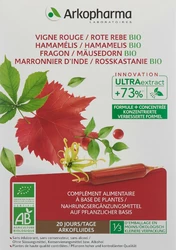 Arkofluide Rote Rebe Hamamelis Mäusedorn Rosskastanie Trinkamp Bio