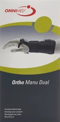OMNIMED Ortho Manu Dual Handgelenkbandage M schwarz