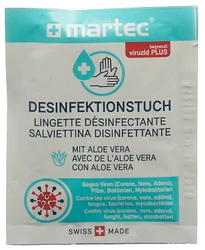 martec Desinfektionstücher mit Aloe vera