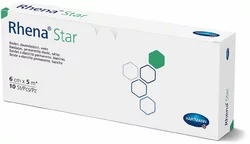 Rhena Star Elastische Binde 6cmx5m weiss offen