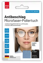 POLYCLEAN Antibeschlag Microfaser Poliertuch 10 Stunden 160 Anwendungen