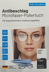 POLYCLEAN chiffon en microfibre anti-buée 10 heures 160 applications