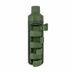 YOS Bottle Wochendispenser 375ml mit 7 Fächern grün