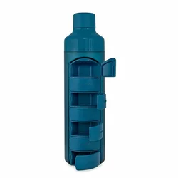 YOS Bottle Wochendispenser 375ml mit 7 Fächern blau