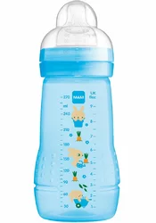 MAM Easy Active Baby Bottle Flasche 270ml 2+ Monate blue