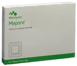 Mepore Wundverband 10x9cm Wundkissen 4.5x6cm
