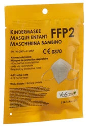 VaSano Masque FFP2 enfant 4-12 ans blanc allemand/français/italien