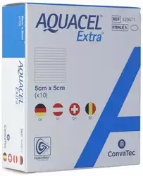 AQUACEL Extra Hydrofiber Verband 5x5cm