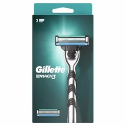 Gillette Mach3 rasoir avec 2 lames