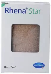 Rhena Star Elastische Binde 8cmx5m hautfarbig