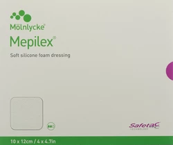 Mepilex Schaumverband Safetac 10x12cm Silikon