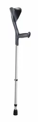 HERDEGEN Krücke 130kg alu/schwarz Hartgriff