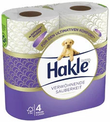 Hakle Toilettenpapier verwöhnende Sauberkeit 4-lagig 140 Blatt mit Air-Pocket Struktur