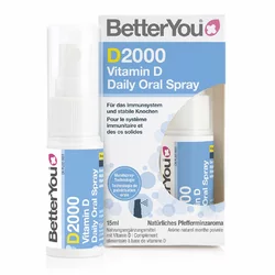 BetterYou D2000 Vitamin D Daily Oral Spray 2000 IE