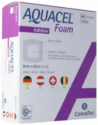 AQUACEL Foam adhäsiv 8x8cm