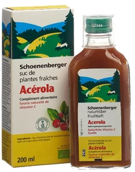 Schoenenberger Acerola aus frischen Früchten Bio