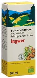 Schoenenberger Ingwer naturreiner Frischpflanzentrunk Bio