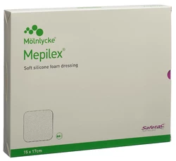 Mepilex Schaumverband Safetac 15x17cm Silikon