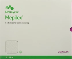 Mepilex Schaumverband Safetac 15x17cm Silikon