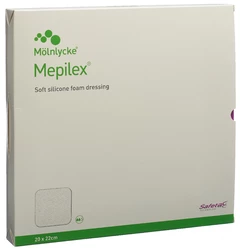 Mepilex Schaumverband Safetac 20x22cm Silikon