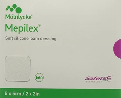 Mepilex Schaumverband Safetac 5x5cm Silikon
