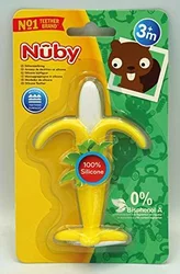 Nûby jouet de dentition en silicone banane 3m+