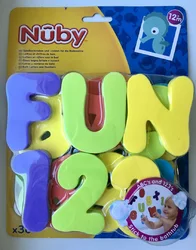 Nûby Alphabet und Zahlen für Badewanne