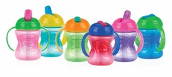 Nûby Trinkbecher 2-1 Free Flow 240ml Röhrchen abnehmbar 9+