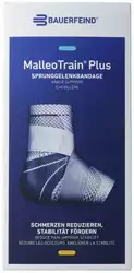 BAUERFEIND MalleoTrain Plus Aktivbandage Grösse 4 rechts titan