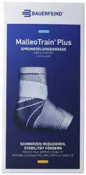 BAUERFEIND MalleoTrain Plus Aktivbandage Grösse 3 links titan