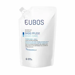 EUBOS savon liquide non parfumé bleu refill