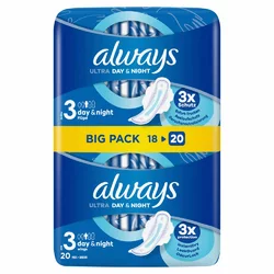 always Ultra Binde Night mit Flügeln BigPack