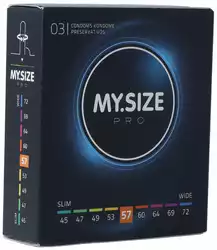 MY.SIZE PRO préservatif 57mm