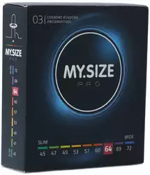 MY.SIZE PRO préservatif 64mm