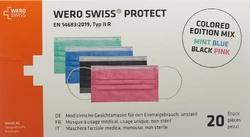 WERO SWISS Protect Maske Typ IIR farbig Mix
