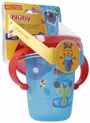 Nûby Trinktasse 360° Wonder Cup 240ml mit Griffen auslaufsicher