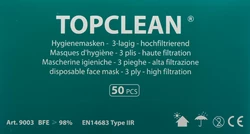 TOPCLEAN Mundschutzmaske 3-lagig Typ IIR